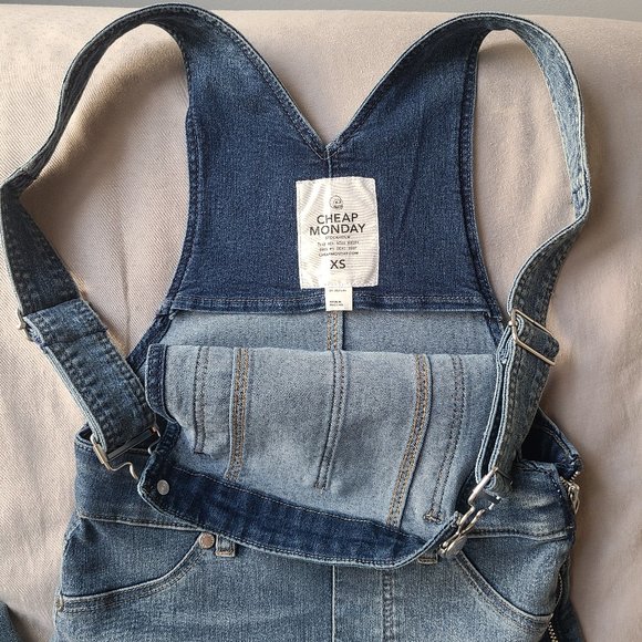 Cheap Monday Dungaree Overalls - Spray Blue noise - Picture 5 of 12